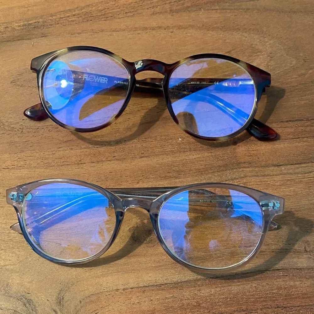 Flower Blue light Glasses 2 pairs - Picture 1 of 5